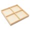 DIY Square Wooden Divided Serving Tray, Multiple Sizes, 4 Sections for Party | Woodpeckers